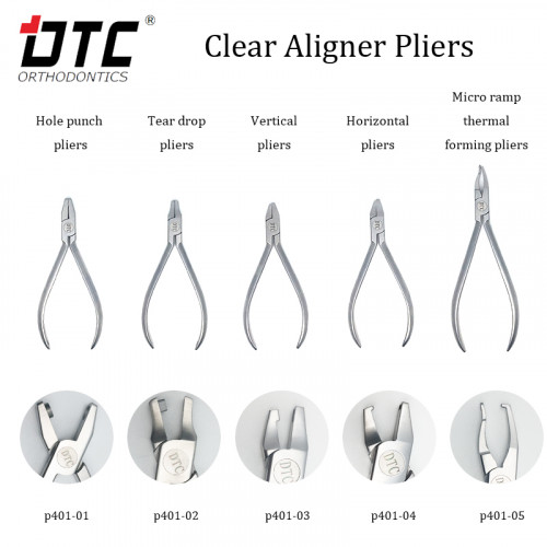 Clear Aligner Plier 5/Pcs Set's